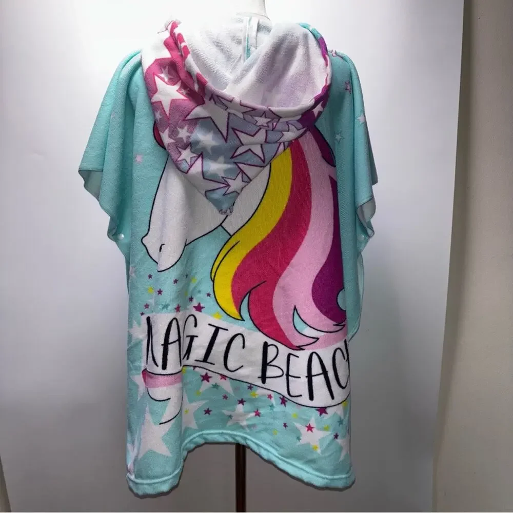 Sunsations Kid’s Unicorn “Magic Beach” Poncho Towel